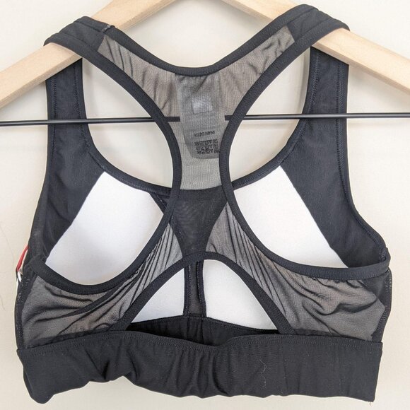 Victoria's Secret PINK black multicolored geo print ultimate sports bra small - Picture 2 of 9